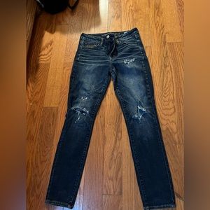 american eagle high rise jeggings- super stretch